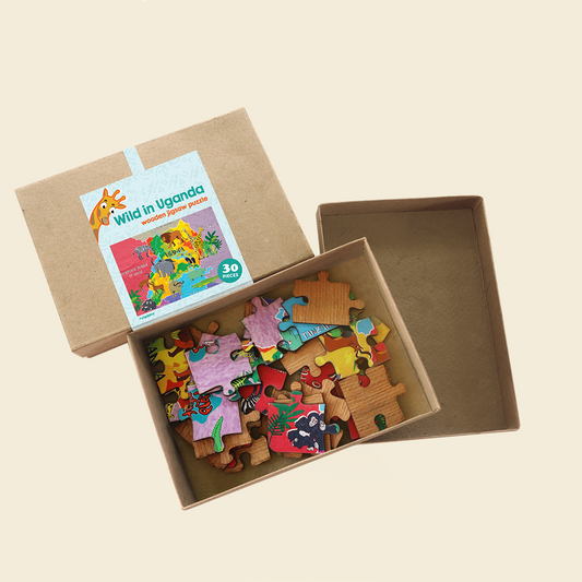 Wild In Uganda Wooden Jigsaw Puzzle