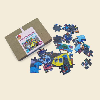 Transport in Kampala Wooden Jigsaw Puzzle