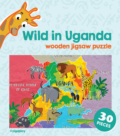 Wild In Uganda Wooden Jigsaw Puzzle