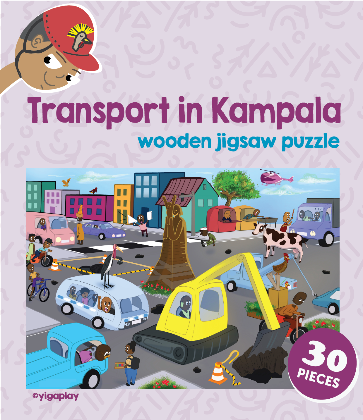 Transport in Kampala Wooden Jigsaw Puzzle