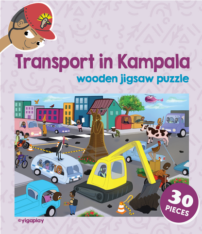 Transport in Kampala Wooden Jigsaw Puzzle